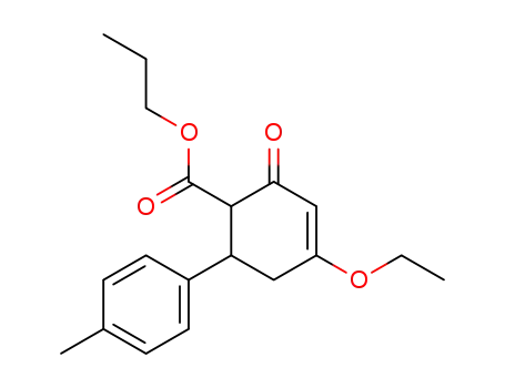 4-Ethoxy-2-oxo-6-p-tolyl-cyclohex-3-enecarboxylic acid propyl ester