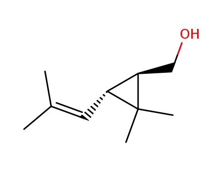 Cyclopropanemethanol, 2,2-dimethyl-3-(2-methyl-1-propenyl)-,
(1R,3R)-rel-                                                                                                                              