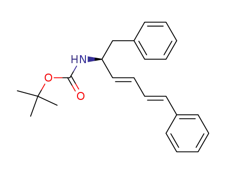 trans-2(S)-<(tert-butoxycarbonyl)amino>-1,6-diphenyl-3,5-hexadiene