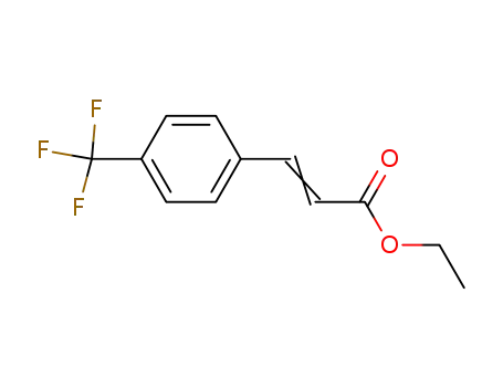 Molecular Structure of 101466-85-7 (2-Propenoic acid, 3-[4-(trifluoromethyl)phenyl]-, ethyl ester)