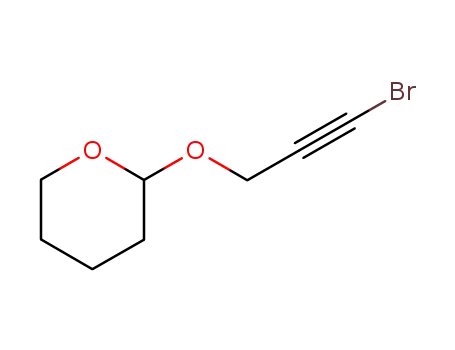 Molecular Structure of 14420-47-4 (2H-Pyran, 2-[(3-bromo-2-propynyl)oxy]tetrahydro-)