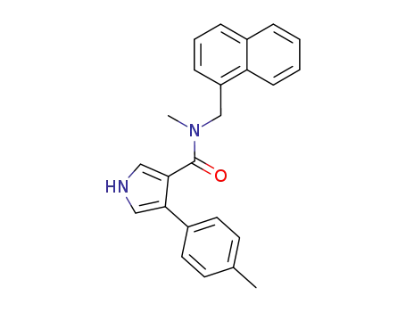 4-<i>p</i>-tolyl-1<i>H</i>-pyrrole-3-carboxylic acid methyl-naphthalen-1-ylmethyl-amide