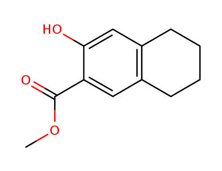 Molecular Structure of 52888-73-0 (7-Hydroxytetralin-6-carboxylic acid methyl ester)
