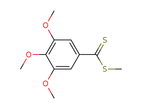 Molecular Structure of 65322-86-3 (Benzenecarbodithioic acid, 3,4,5-trimethoxy-, methyl ester)
