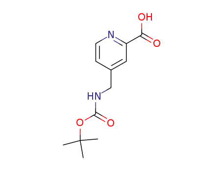 Molecular Structure of 260970-57-8 (4-(boc-aminomethyl)pyridine-2-carboxylic acid)