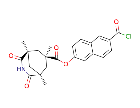 (1S,5R,7S)-1,5,7-Trimethyl-2,4-dioxo-3-aza-bicyclo[3.3.1]nonane-7-carboxylic acid 6-chlorocarbonyl-naphthalen-2-yl ester