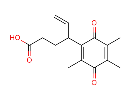 2,3,5-Trimethyl-6-(3'-carboxy-1'-vinylpropyl)-1,4-benzoquinone