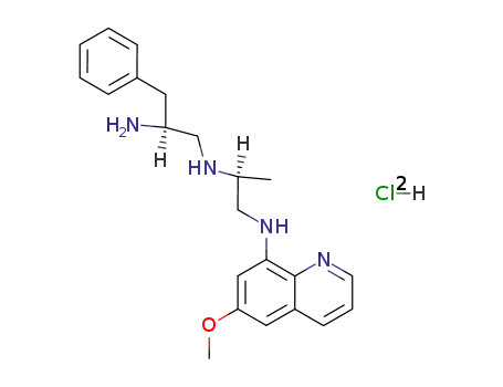 (S)-N<sup>1</sup>-[(S)-2-(6-Methoxy-quinolin-8-ylamino)-1-methyl-ethyl]-3-phenyl-propane-1,2-diamine; hydrochloride