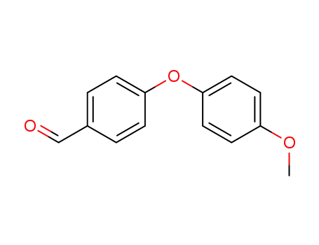 Molecular Structure of 78725-47-0 (4-(4-METHOXYPHENOXY)BENZALDEHYDE  97)