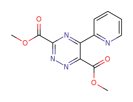 Molecular Structure of 88362-65-6 (1,2,4-Triazine-3,6-dicarboxylic acid, 5-(2-pyridinyl)-, dimethyl ester)