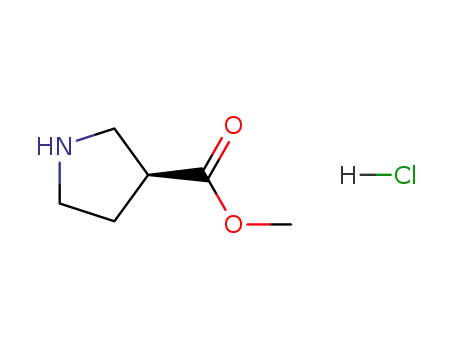 Molecular Structure of 1099646-61-3 ((S)-METHYL PYRROLIDINE-3-CARBOXYLATE HYDROCHLORIDE)