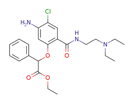 α-{3-Amino-4-chloro-6-[N-(2-[diethylamino]ethyl)]carbamoylphenoxy}phenylacetic acid, ethyl ester