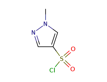 Molecular Structure of 288148-34-5 (1H-Pyrazole-4-sulfonylchloride,1-methyl-(9CI))