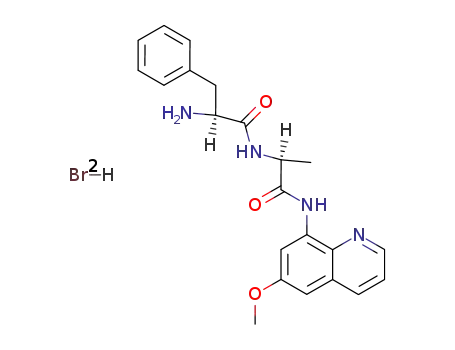(S)-2-Amino-N-[(S)-1-(6-methoxy-quinolin-8-ylcarbamoyl)-ethyl]-3-phenyl-propionamide; hydrobromide