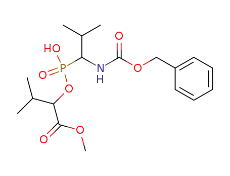 Methyl D-2-<<<(R,S)-1-<N-(benzyloxycarbonyl)amino>-2-methylpropyl>hydroxyphosphoryl>oxy>-3-methylbutyrate