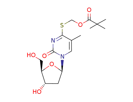 Thymidine, 4-S-[(2,2-dimethyl-1-oxopropoxy)methyl]-4-thio-