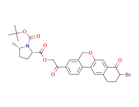 (2S,5S)-2-(2-(9-bromo-8-oxo-8,9,10,11-tetrahydro-5H-dibenzo[c,g]chromen-3-yl)-2-oxoethyl) 1-tert-butyl 5-methylpyrrolidine-1,2-dicarboxylate