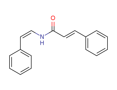 Molecular Structure of 121817-36-5 (2-Propenamide,3-phenyl-N-[(1Z)-2-phenylethenyl]-, (2E)-)