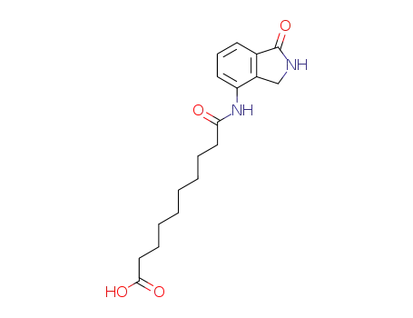 Molecular Structure of 366453-84-1 (Decanoic acid, 10-[(2,3-dihydro-1-oxo-1H-isoindol-4-yl)amino]-10-oxo-)
