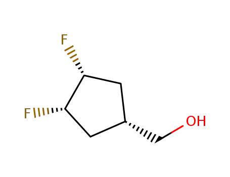 Molecular Structure of 1036407-25-6 ([(1r, 3R, 4S)-3,4-difluorocyclopentyl]methanol)