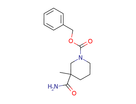 1-?piperidinecarboxylic acid, 3-?(aminocarbonyl)?-?3-?methyl-?, phenylmethyl ester