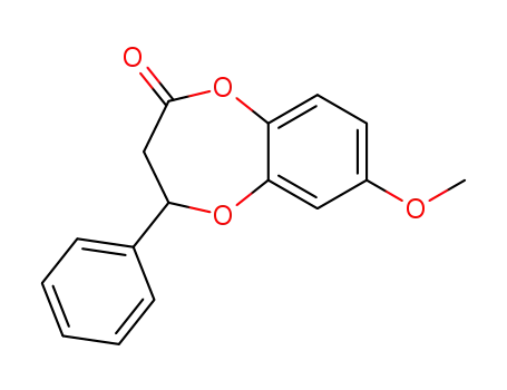 Molecular Structure of 138846-93-2 (7-Methoxy-4-phenyl-3,4-dihydro-2H-1,5-benzodioxepin-2-one)