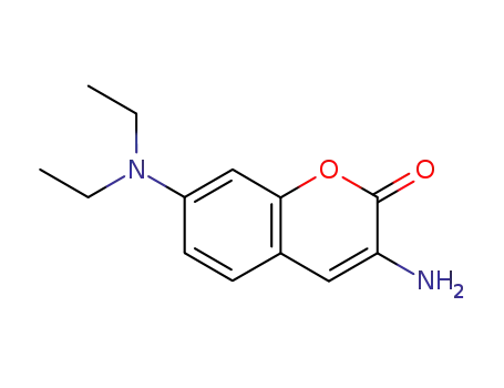 Molecular Structure of 817638-67-8 (3-amino-7-(diethylamino)-2H-chromen-2-one)