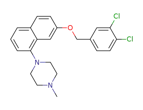 Piperazine,
1-[7-[(3,4-dichlorophenyl)methoxy]-1-naphthalenyl]-4-methyl-