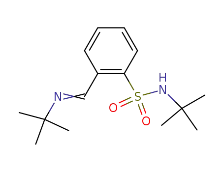 N-t-butyl 2-<(t-butylimino)methyl>benzenesulfonamide