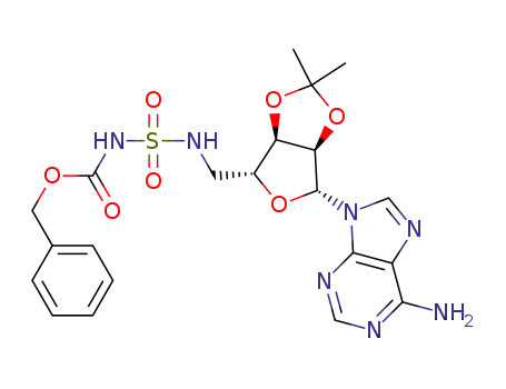 N-benzyloxycarbonyl-N'-(2',3'-O-isopropylidene-5'-deoxyadenosin-5'-yl)sulfamide