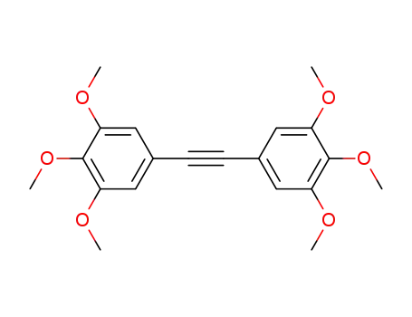 Molecular Structure of 220230-97-7 (Benzene, 1,1'-(1,2-ethynediyl)bis[3,4,5-trimethoxy-)