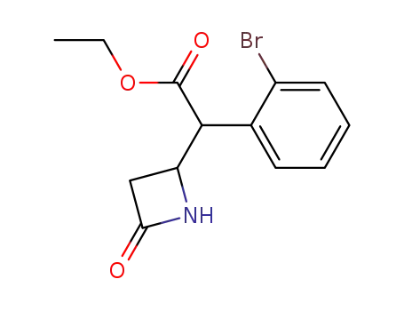ethyl (o-bromophenyl)-(4-oxoazetidin-2-yl)acetate