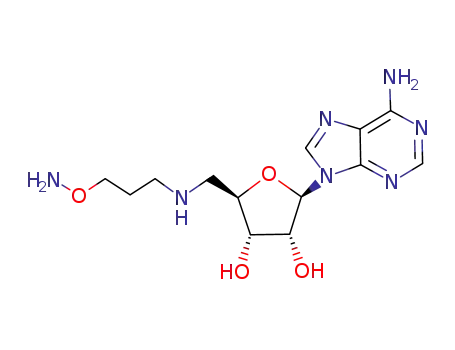 Molecular Structure of 97187-25-2 (Adenosine, 5'-[[3-(aminooxy)propyl]amino]-5'-deoxy-)