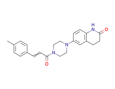 6-[4-((E)-3-p-Tolyl-acryloyl)-piperazin-1-yl]-3,4-dihydro-1H-quinolin-2-one