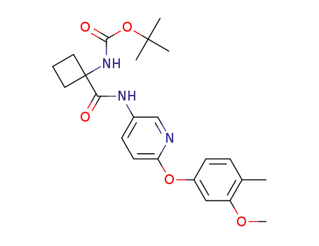 1,1-dimethylethyl (1-{[(6-{[4-methyl-3-(methyloxy)phenyl]oxy}-3-pyridinyl)amino]carbonyl}cyclobutyl)carbamate