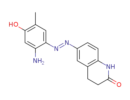 Molecular Structure of 2229039-45-4 ((E)-6-((2-amino-4-hydroxy-5-methylphenyl)diazenyl)-3,4-dihydroquinolin-2(1H)-one)