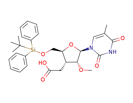 [(2S,3R,4R,5R)-2-(tert-Butyl-diphenyl-silanyloxymethyl)-4-methoxy-5-(5-methyl-2,4-dioxo-3,4-dihydro-2H-pyrimidin-1-yl)-tetrahydro-furan-3-yl]-acetic acid