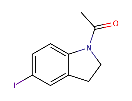 Molecular Structure of 61995-51-5 (1-(5-IODOINDOLIN-1-YL)ETHANONE)