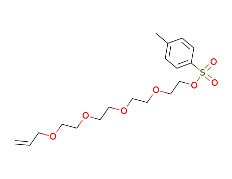 Molecular Structure of 98269-27-3 (3,6,9,12-Tetraoxapentadec-14-en-1-ol, 4-methylbenzenesulfonate)