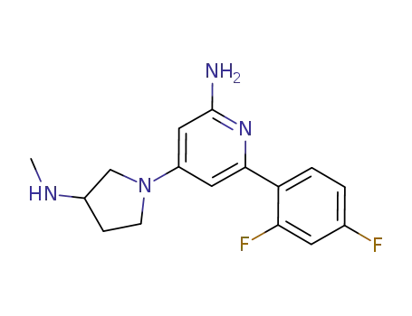 6-(2,4-difluorophenyl)-4-[3-(methylamino)pyrrolidin-1-yl]pyridin-2-amine