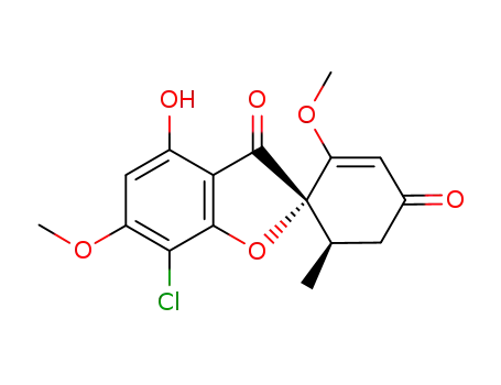Molecular Structure of 5128-41-6 (4-O-DeMethyl Griseofulvin)