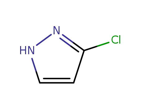 Molecular Structure of 14339-33-4 (3-chloro-1H-pyrazole)