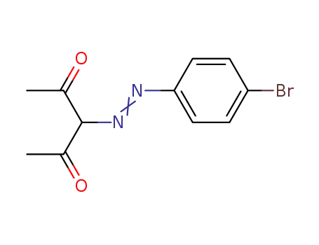 Molecular Structure of 75304-27-7 (2,4-Pentanedione, 3-[(4-bromophenyl)azo]-)