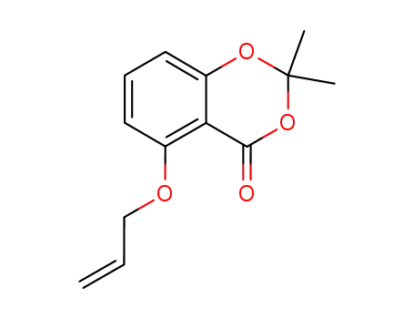 Molecular Structure of 888958-30-3 (2,2-dimethyl-5-(2-propen-1-yloxy)-4H-1,3-benzodioxin-4-one)