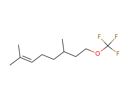 Molecular Structure of 1241960-13-3 (2,6-dimethyl-8-(trifluoromethoxy)oct-2-ene)