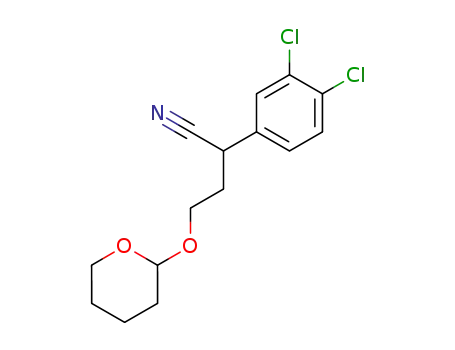 α-[2-(Tetrahydropyran-2-yloxy)ethyl]-3,4-dichlorophenyl-acetonitrile
