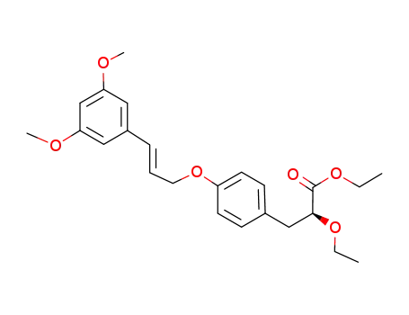 (E)-(S)-3-{4-[3-(3,5-dimethoxy-phenyl)-allyloxy]-phenyl}-2-ethoxy-propionic acid ethyl ester