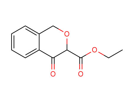 Molecular Structure of 32521-19-0 (3-Ethoxycarbonylisochroman-4-one)