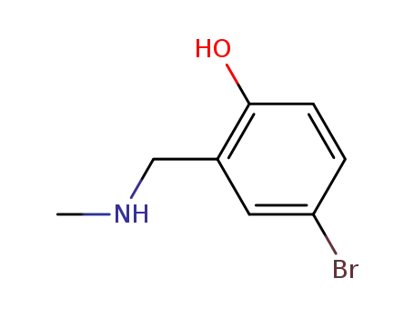 Molecular Structure of 157729-23-2 (4-BROMO-2-[(ETHYLAMINO)METHYL]PHENOL)