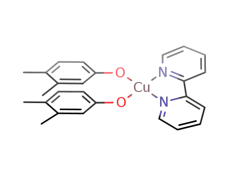 Molecular Structure of 138827-21-1 (Cu(3,4-dimethylphenoxo)2(2,2'-bipyridine))